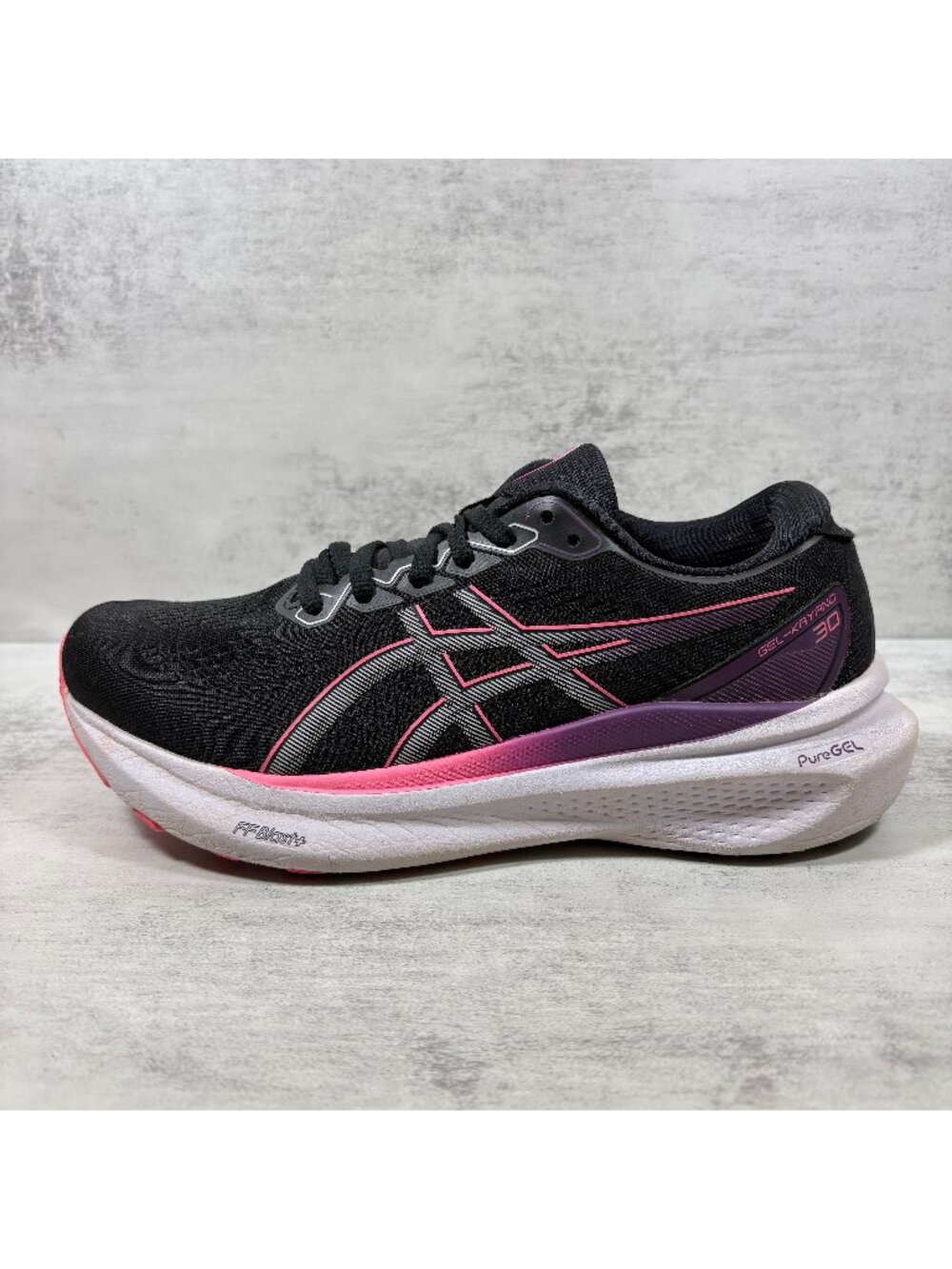 Asics Gel Kayano 30 Running Shoes - Women's Size 8 - Black Pink
